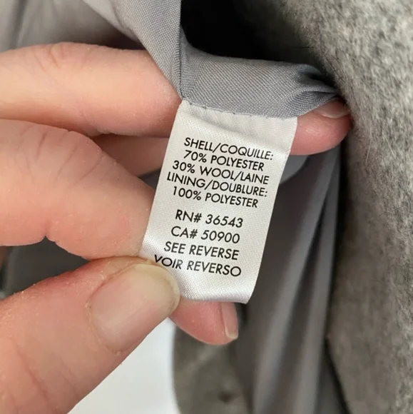 Calvin Klein Wool Military Jacket Size 4 - Picture 7 of 11